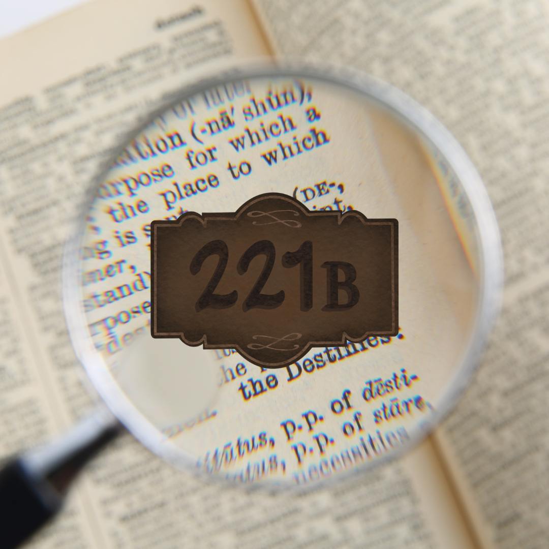 Sherlock Door Plate - Sticker