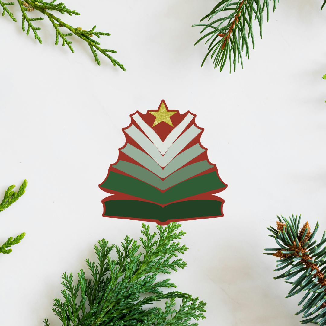 Christmas Book Tree - Sticker