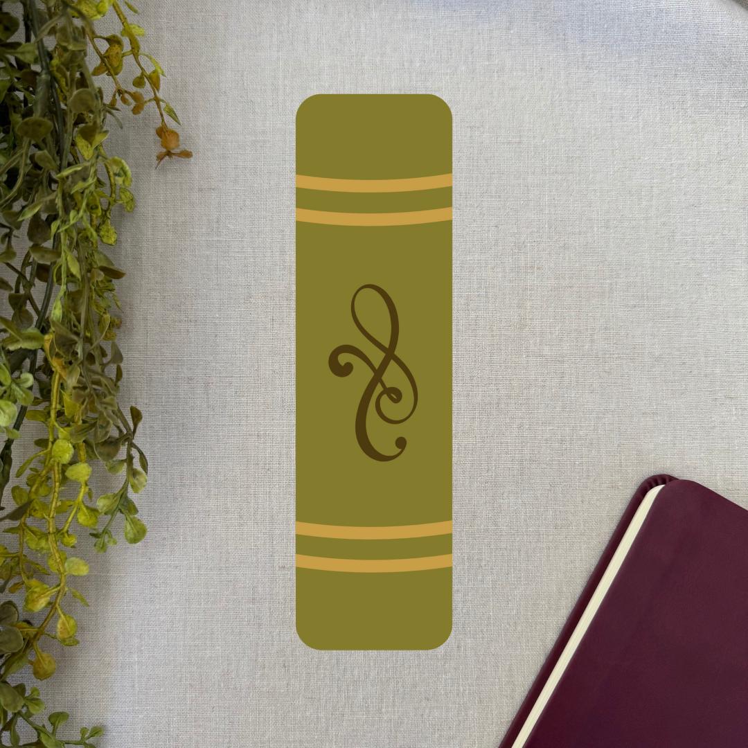 Green Book Spine - Bookmark