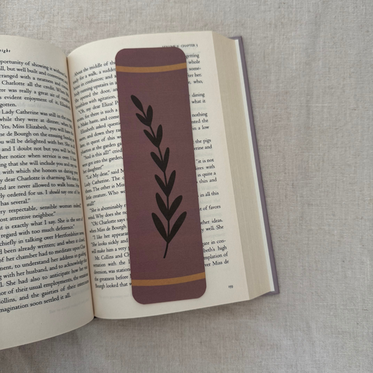 Brown Book Spine - Bookmark