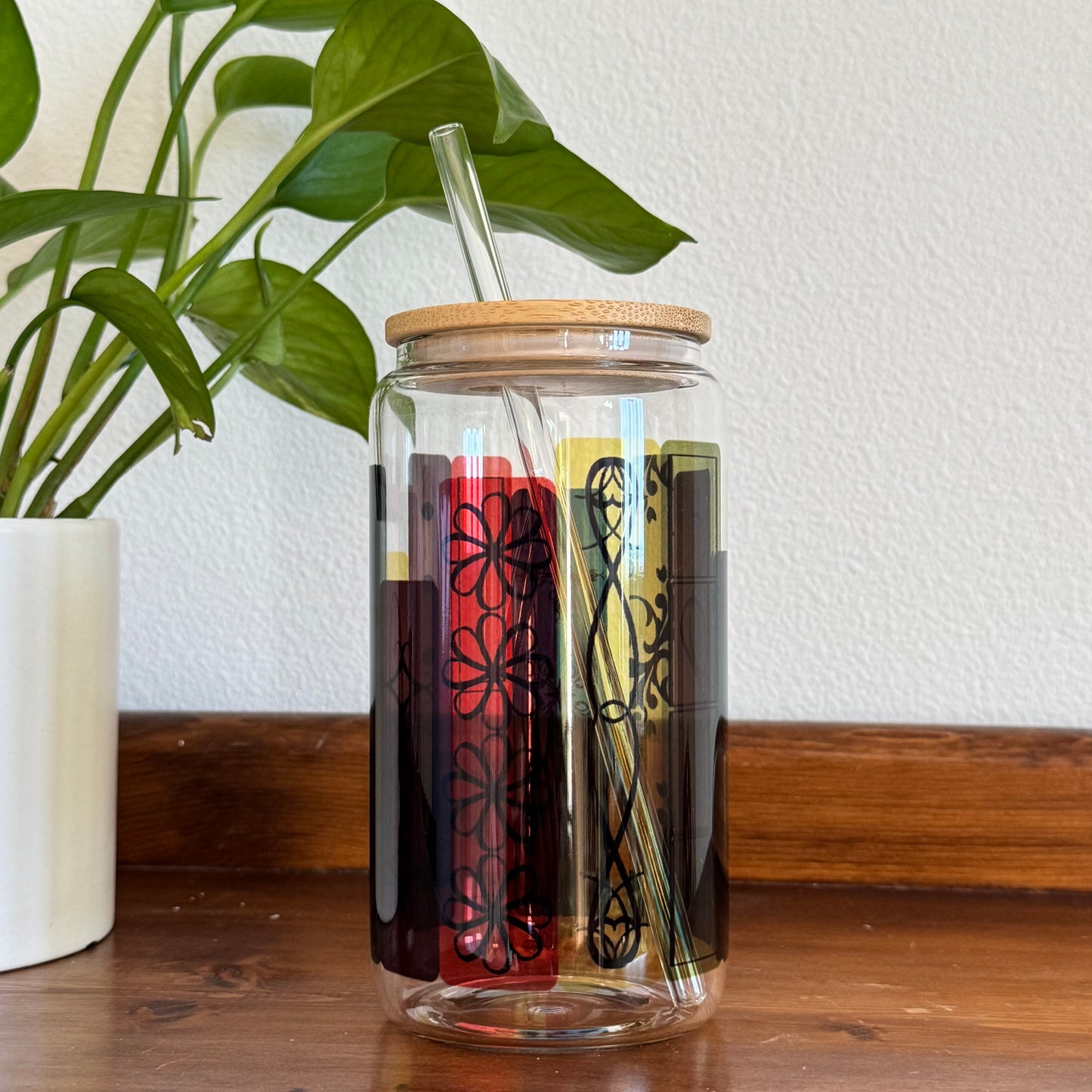 Book Spines - Glass Tumbler