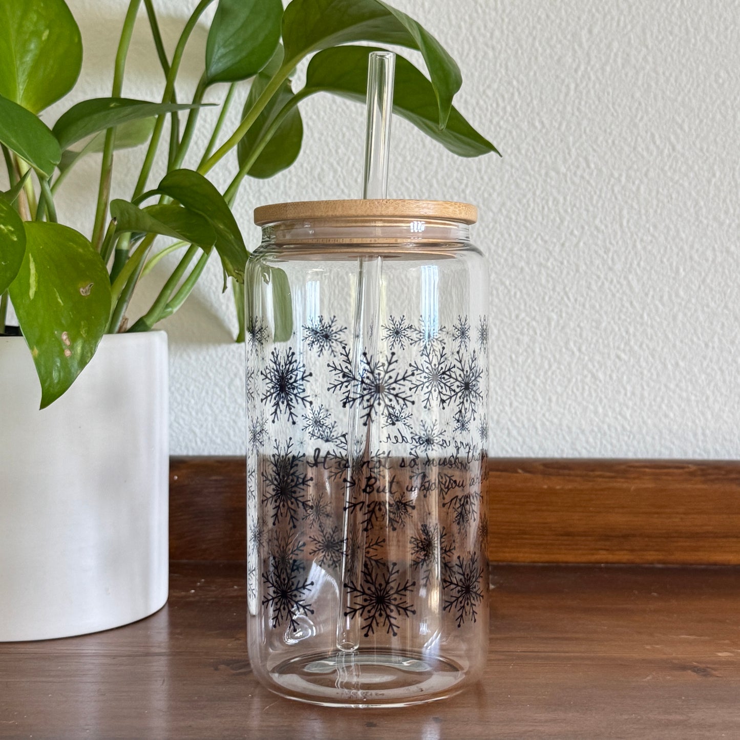 Penelope Grace and the Winter Carousel - Glass Tumbler | Officially Licensed