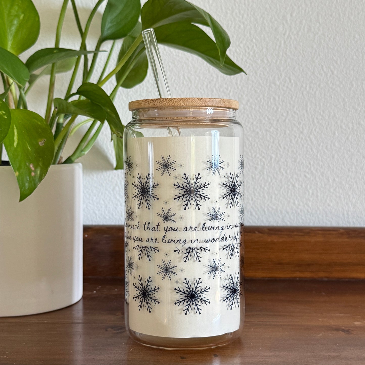 Penelope Grace and the Winter Carousel - Glass Tumbler | Officially Licensed