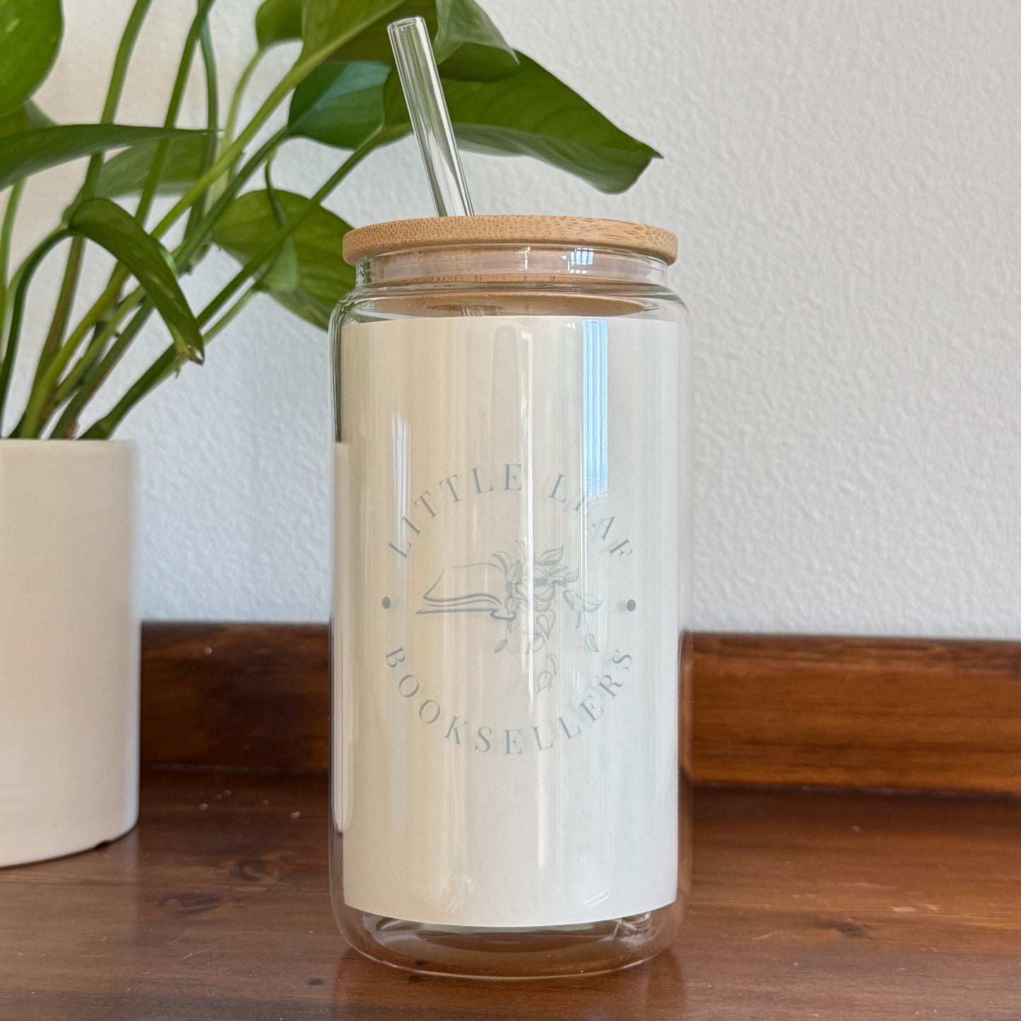 Little Leaf Booksellers - Glass Tumbler
