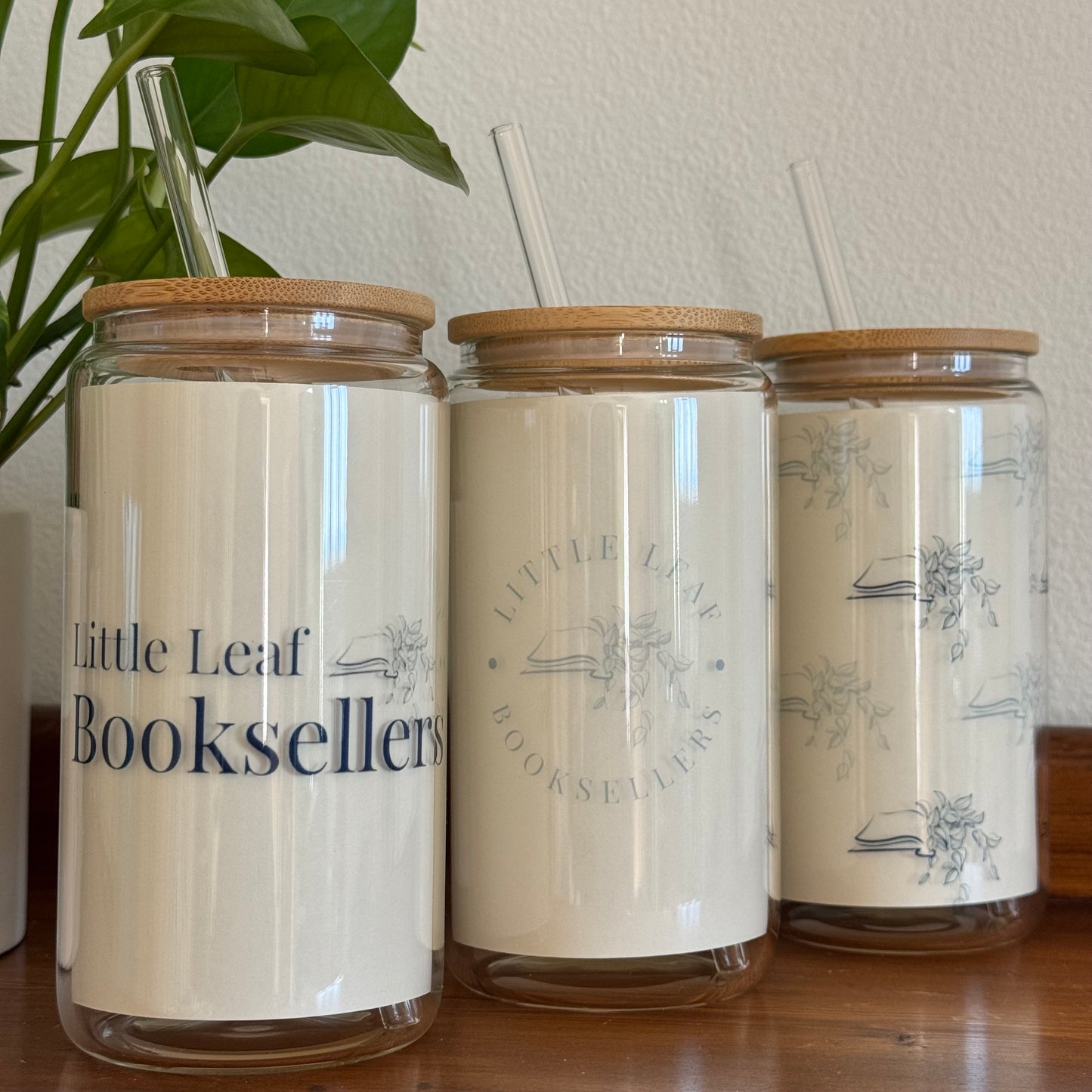 Little Leaf Booksellers - Glass Tumbler