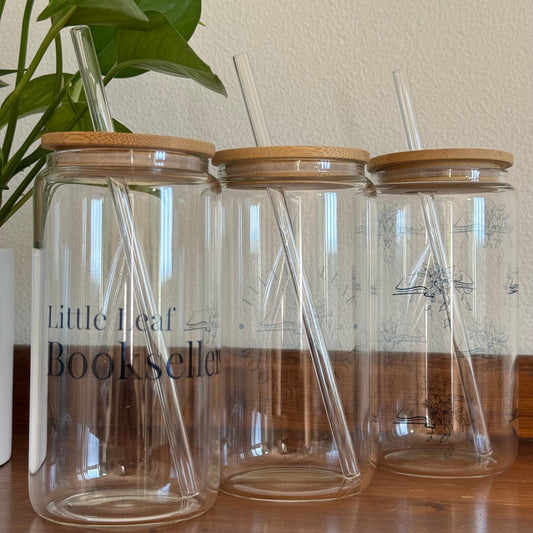 Little Leaf Booksellers - Glass Tumbler