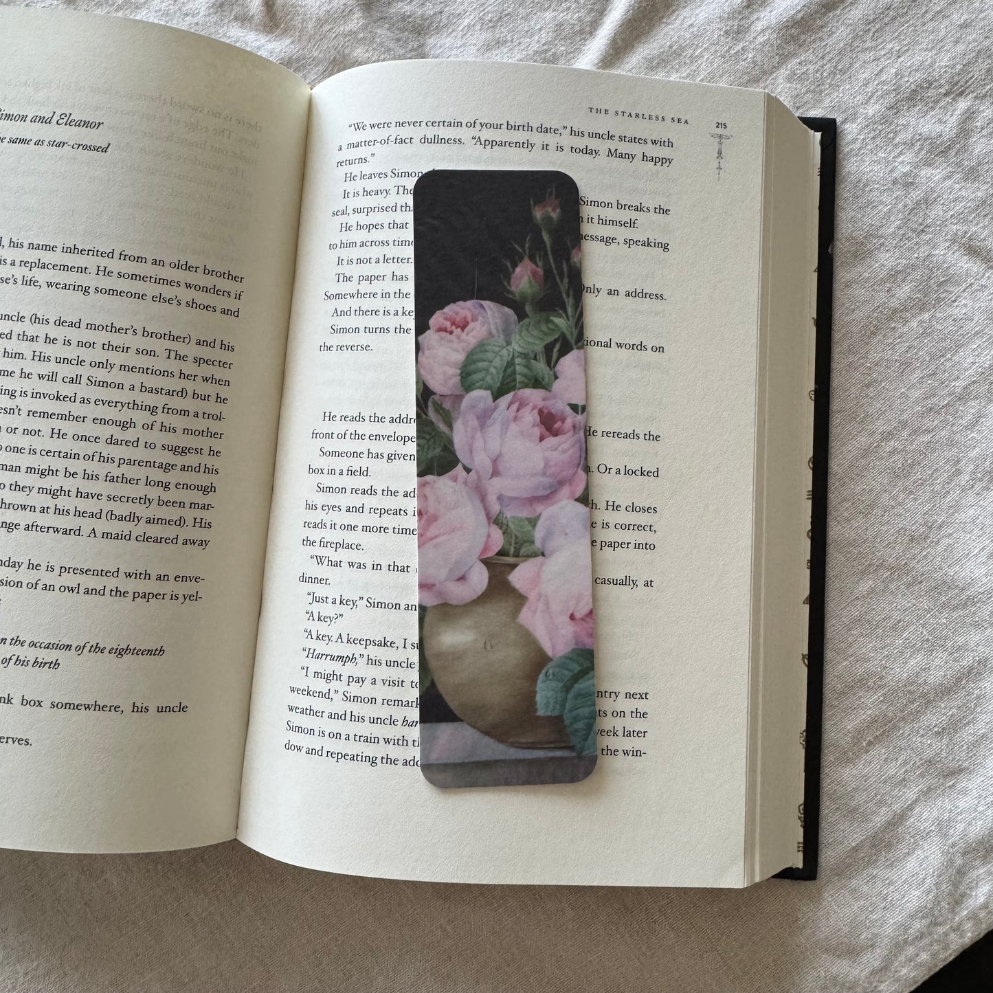 Pink Roses in a Vase - Bookmark